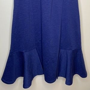 Banana Republic Blue Flounce Dress Size 10